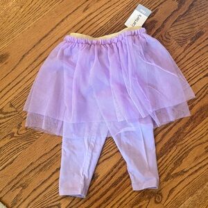 ✨ Carter’s Baby Girl Lilac Tutu Leggings | Size 18M | NWT ✨